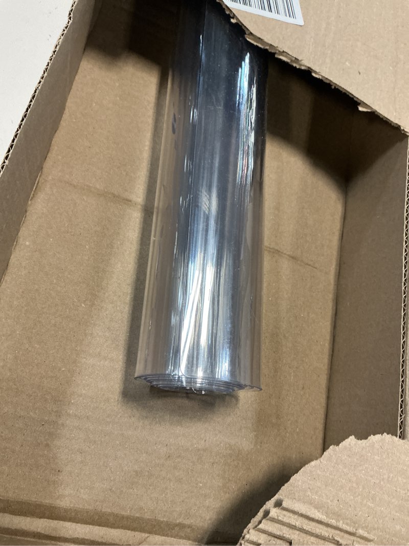 Condition photo showing Good Condition for 36 x 54 inch clear table cover protector, 2mm thick clear table protector for dining room table, plastic table cover, waterproof table pad for kitchen, office clear 2mm 36" x 54"