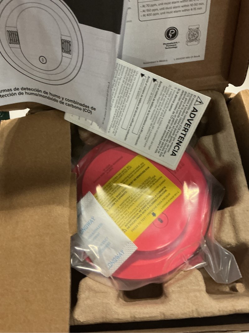Condition photo showing Good Condition for kidde smoke and carbon monoxide detector, 10-year battery powered, led status lights, 85 db alarm, 5-inches, 30cud10, 1 pack 1 pack 30cud10