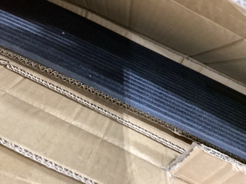 Condition photo showing Good Condition for 1" Rise Threshold Ramp for Doorways, 35.5" Wide Rubber Ramp for Wheelchairs, Walkers & Scooters, Cut-to-Fit Angled Entry Mat Ramp for Safer Home Access for Seniors & Kids 1''