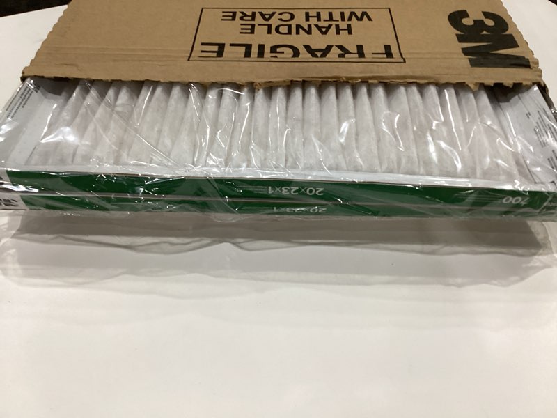 Condition photo showing New/Like New for Filterbuy 20x23x1 Air Filter MERV 8 Essential Dust & Allergy Defense (2-Pack), Electrostatic Pleated HVAC AC Furnace Filters Replacement, Made in USA (Actual Size: 19.50 x 22.50 x 0.75)
