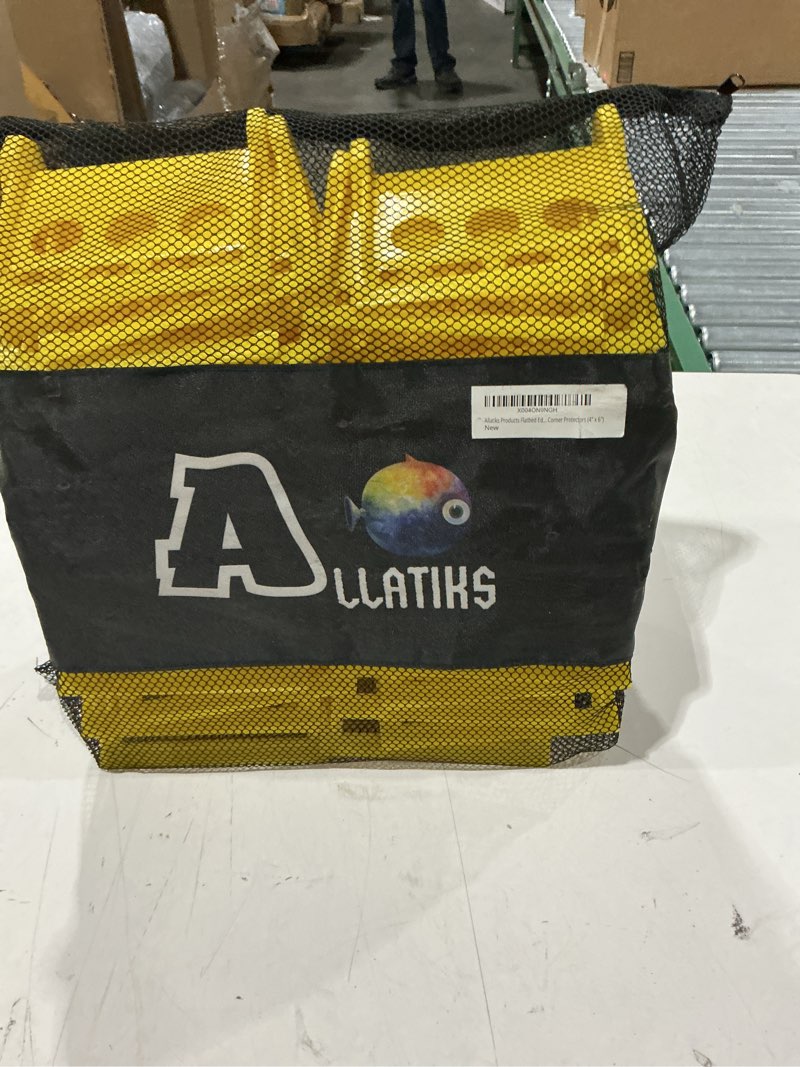 Condition photo showing New/Like New for 32 pack 4" flatbed edge protectors with carrying case - 4" winch ratchet straps - plastic corner protectors for flatbed cargo load truck shipping edge protector (4" x 6") yellow