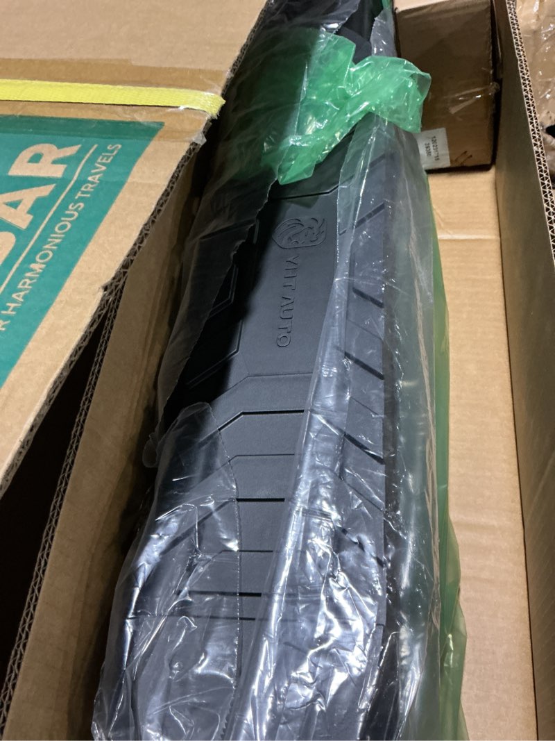 Condition photo showing New/Like New for yhtauto 5 inch running boards side steps fit chevy silverado & gmc sierra 1500 2007-2018, 2500 hd/3500 hd (crew cab) oval bent end side steps carbon steel truck step rails crew cab 5 inches