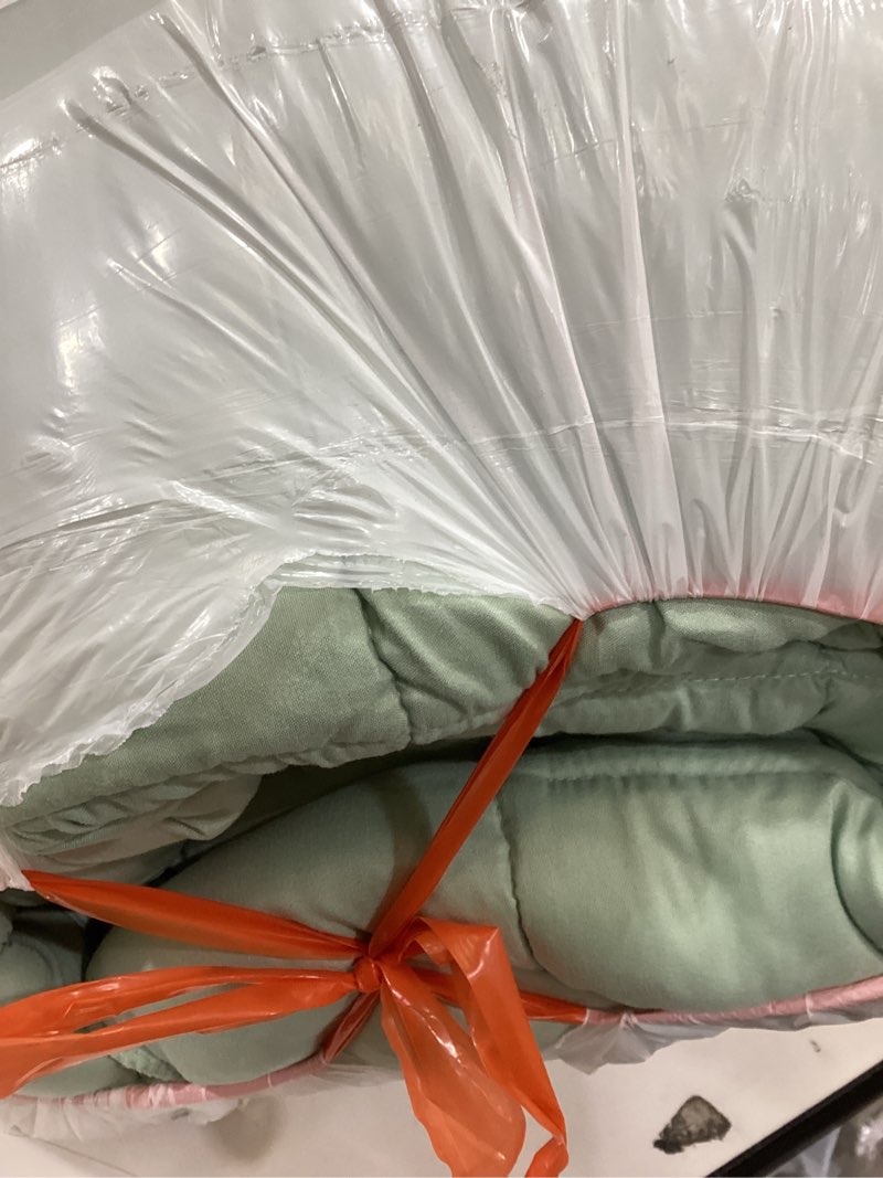 Condition photo showing As Is for EASELAND King Size Mattress Pad Pillow Top Mattress Cover Quilted Fitted Mattress Protector 8-21" Deep Pocket Cooling Mattress Topper (78x80 Inches, Pale Aqua) Pale Aqua King