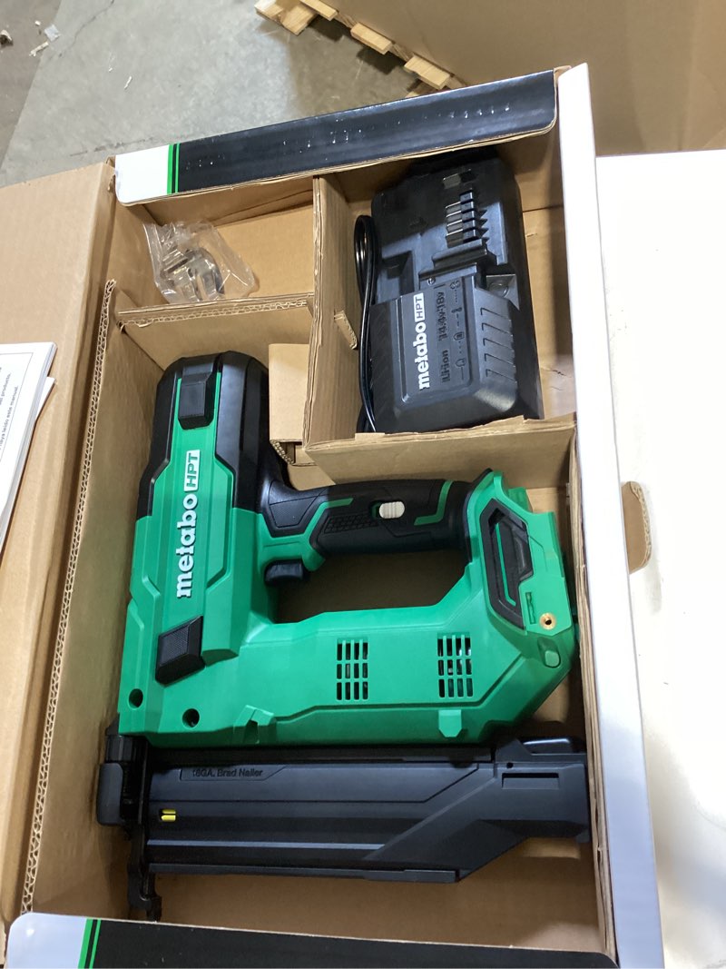 metabo hpt multivolt 2-in 18 -gauge cordless straight brad nailer (battery included and charger included) item #5683337 | model #nt1850dgm
