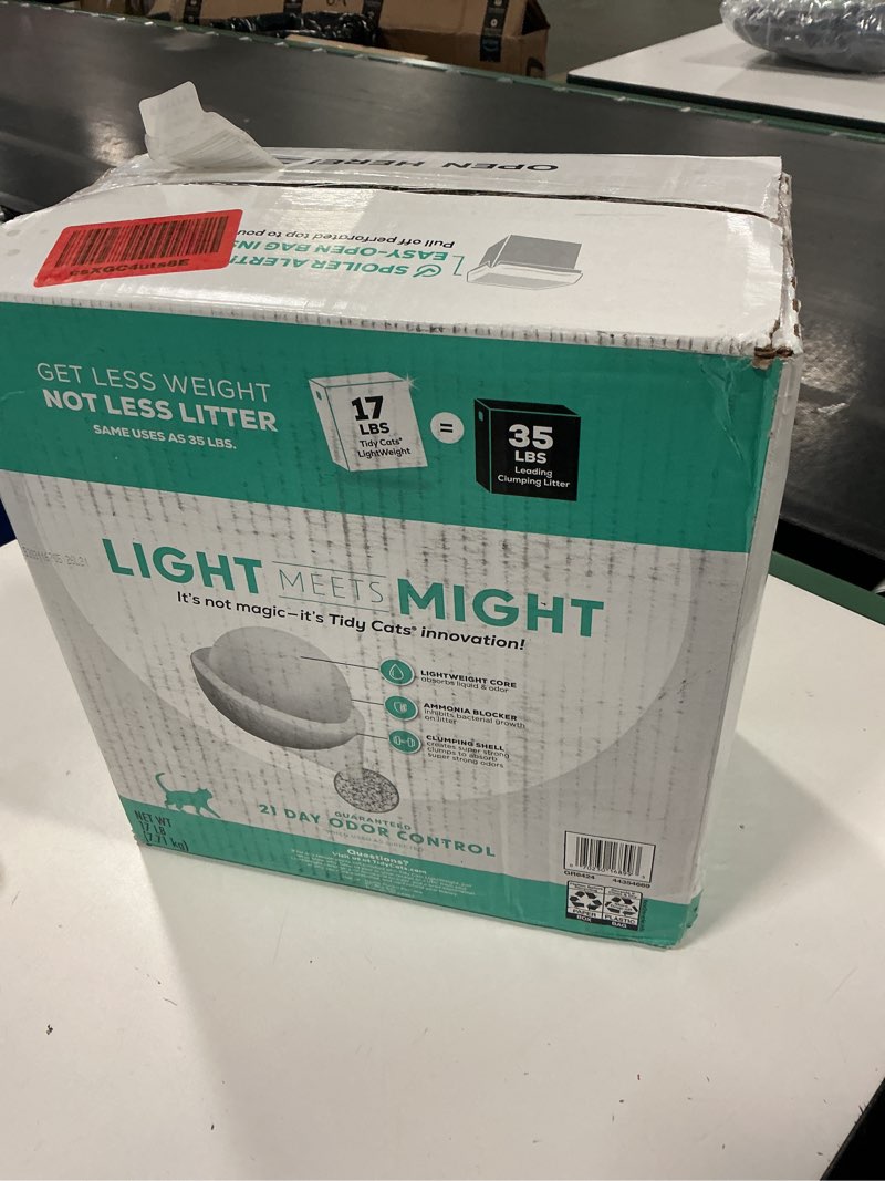 Condition photo showing New/Like New for Purina Tidy Cats LightWeightFree and Clean Unscented, Multi-Cat, Clumping, 99.9 Percent Dust Free Cat Litter - 17 lb. Box 17 Pound (Pack of 1)
