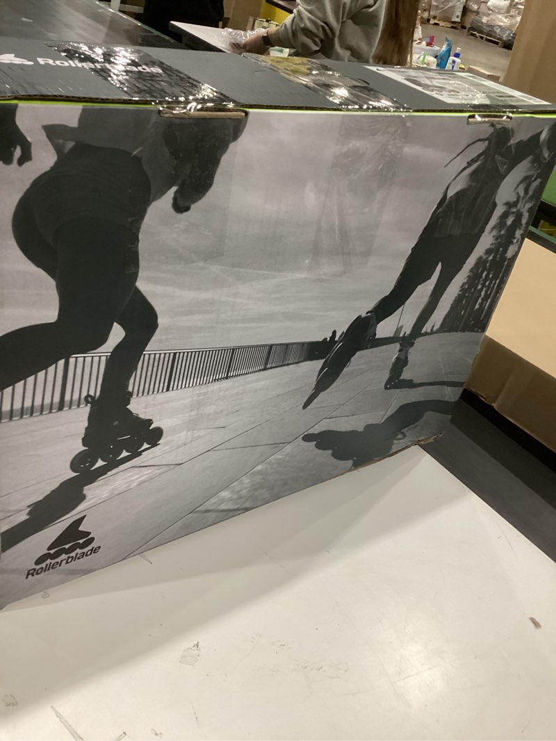 Condition photo showing Good Condition for Rollerblade Lightning 90 Men's Urban Inline Skate, Anthracite and Taupe Anthracite/Taupe 8