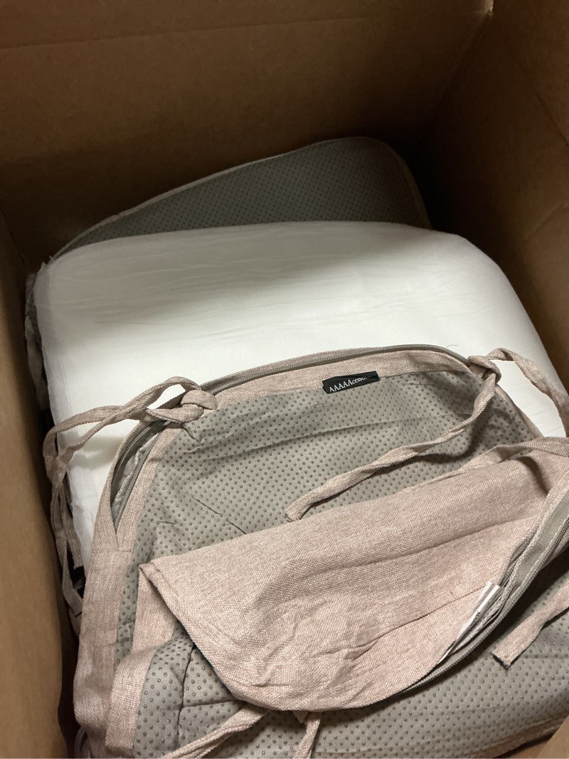 Condition photo showing Good Condition for downluxe indoor chair cushions for dining chairs,kitchen chair pads with ties and non-slip backing, 16\" x 16\" x 2\", oatmeal beige, 4pack oatmeal beige count (pack of 1)