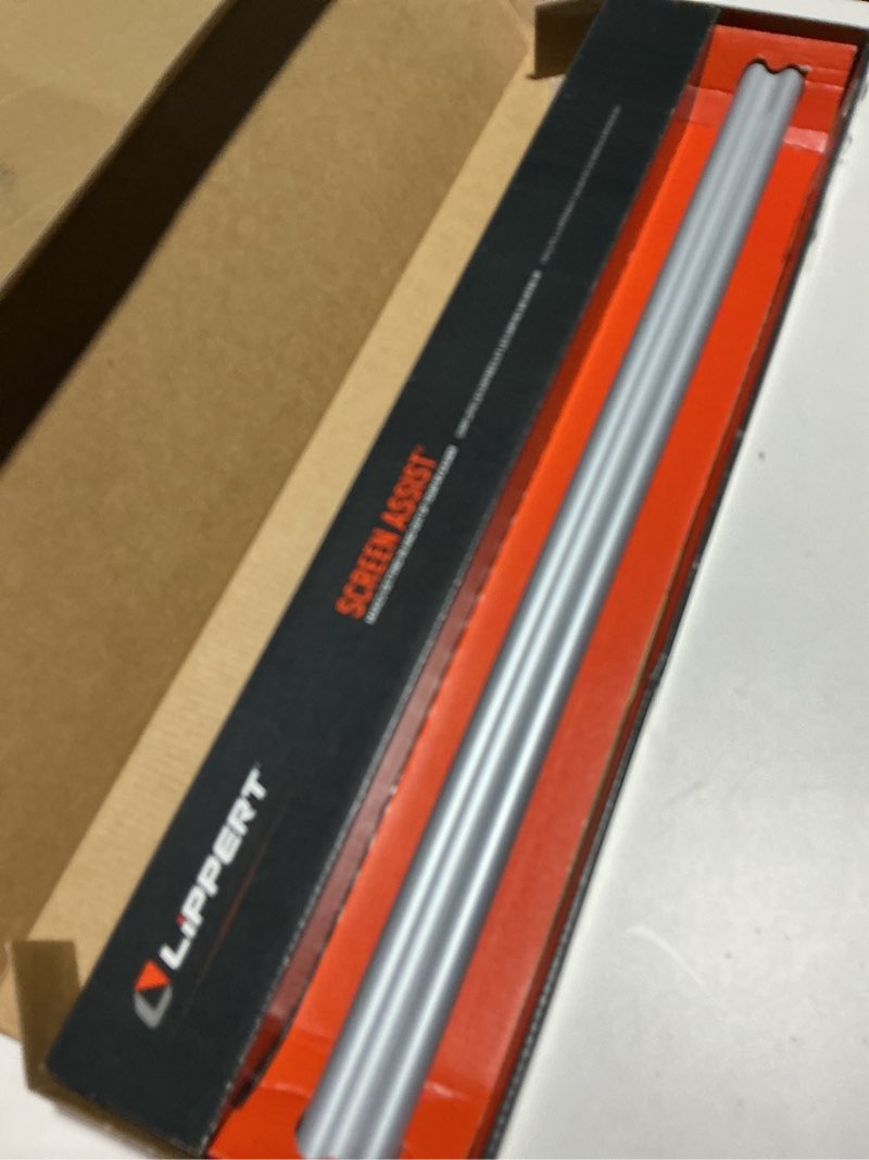 Condition photo showing Good Condition for lippert screen assist rv screen door push bar with full-width push handle, durable construction, easy installation - 2021000090