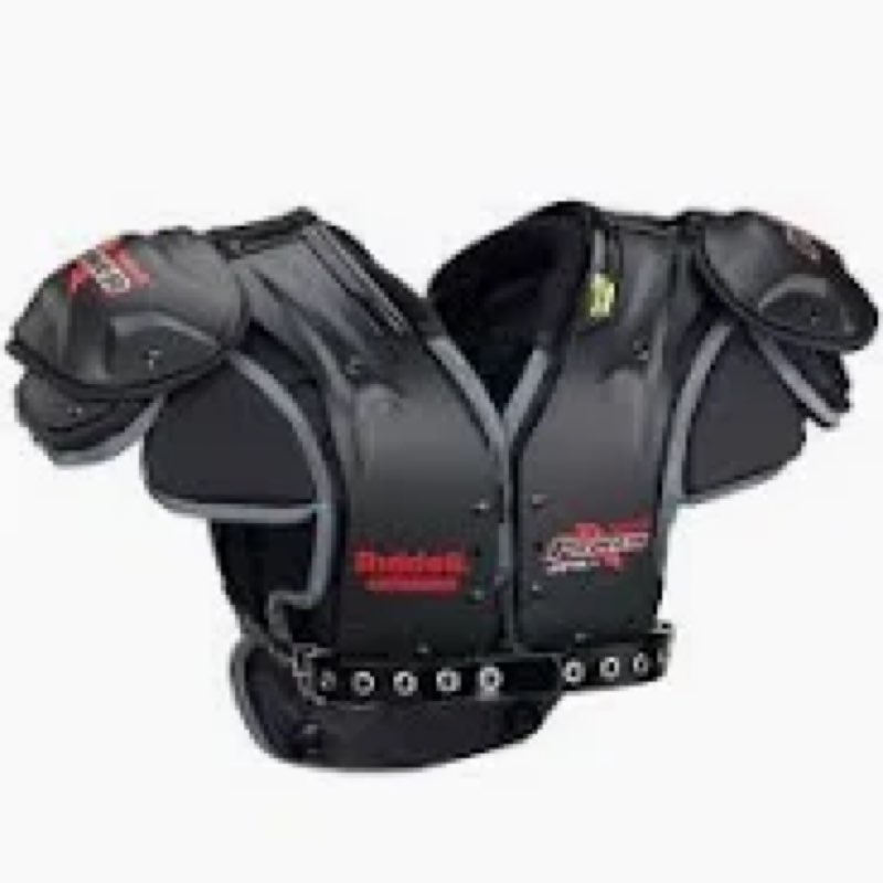 riddell jpk+ shoulder pad with back plate small