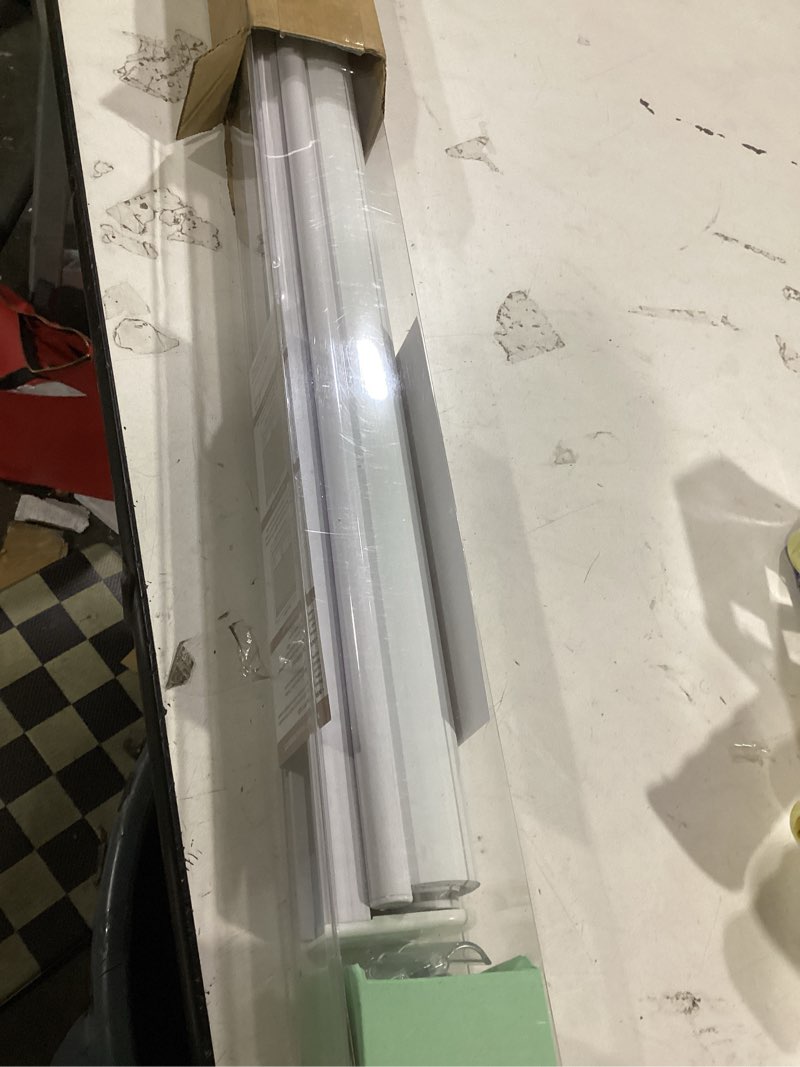 Condition photo showing As Is for blackout roller shades blinds cordless for windows pull down room darkening door blinds with thermal insulated easy to install for living room,bedroom,home,office bathroom white 22" w x 72" h 22"w x 72"h white