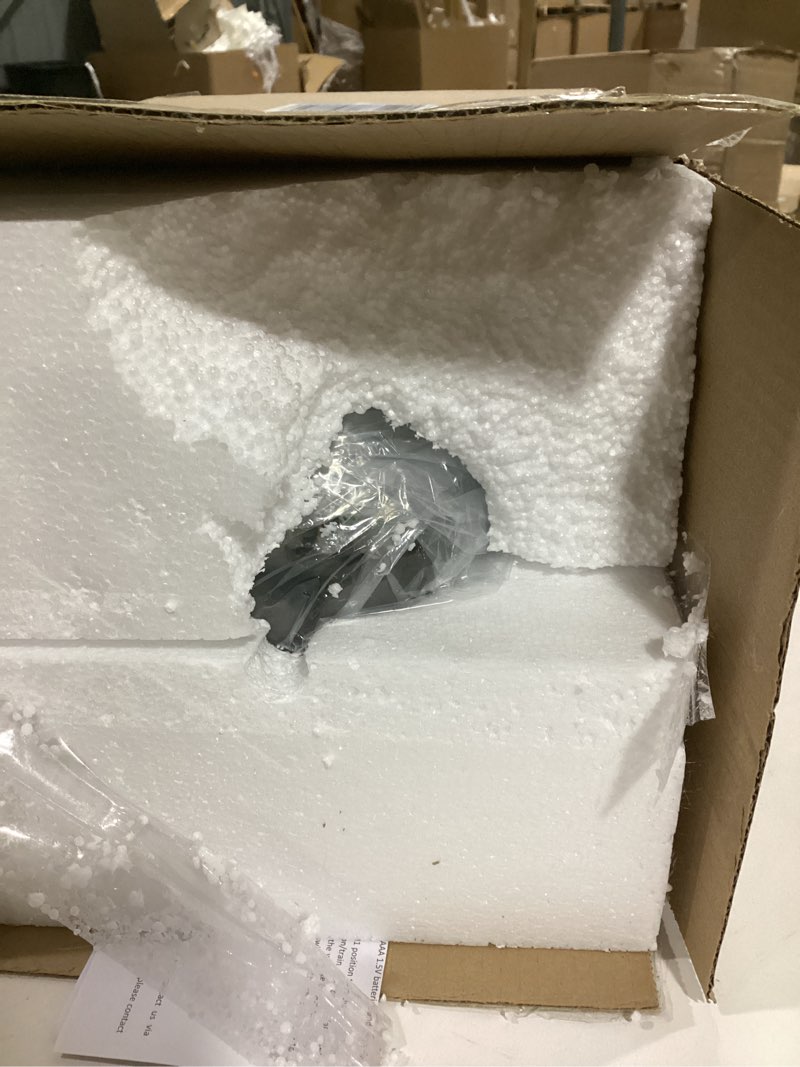 Condition photo showing Good Condition for Christmas Snow Globes Moving Train in Village Houses Snowman Christmas Snow Globe with 8 Songs Color Changing Battery Operated Musical Box for Christmas Home Party Décor Village&train