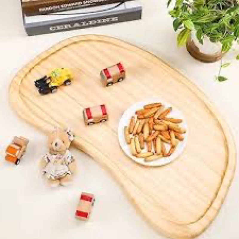 Wonderjune Baby Wooden High Chair Tray, Antique Vintage Toddler Infant Seat Tray Replacement Univers