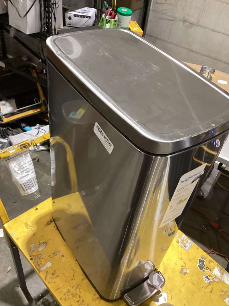 Condition photo showing As Is for 45l slim step trash can - brightroom™