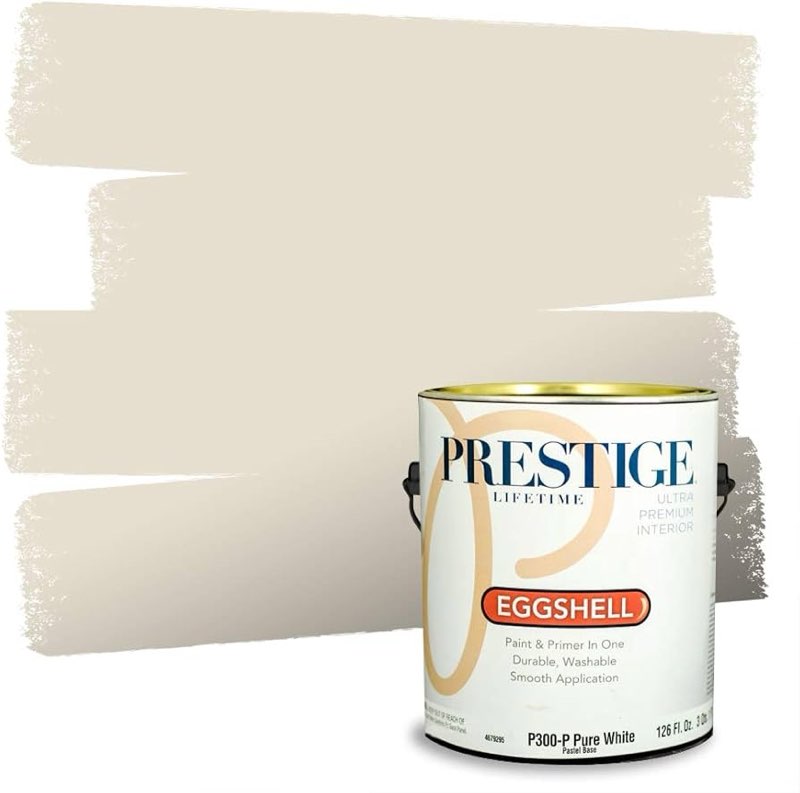 prestige paints interior paint and primer in one, 1-gallon, eggshell, comparable match of benjamin moore* sea urchin* 1052bm-pcm interior eggshell 1 count (pack of 1)
