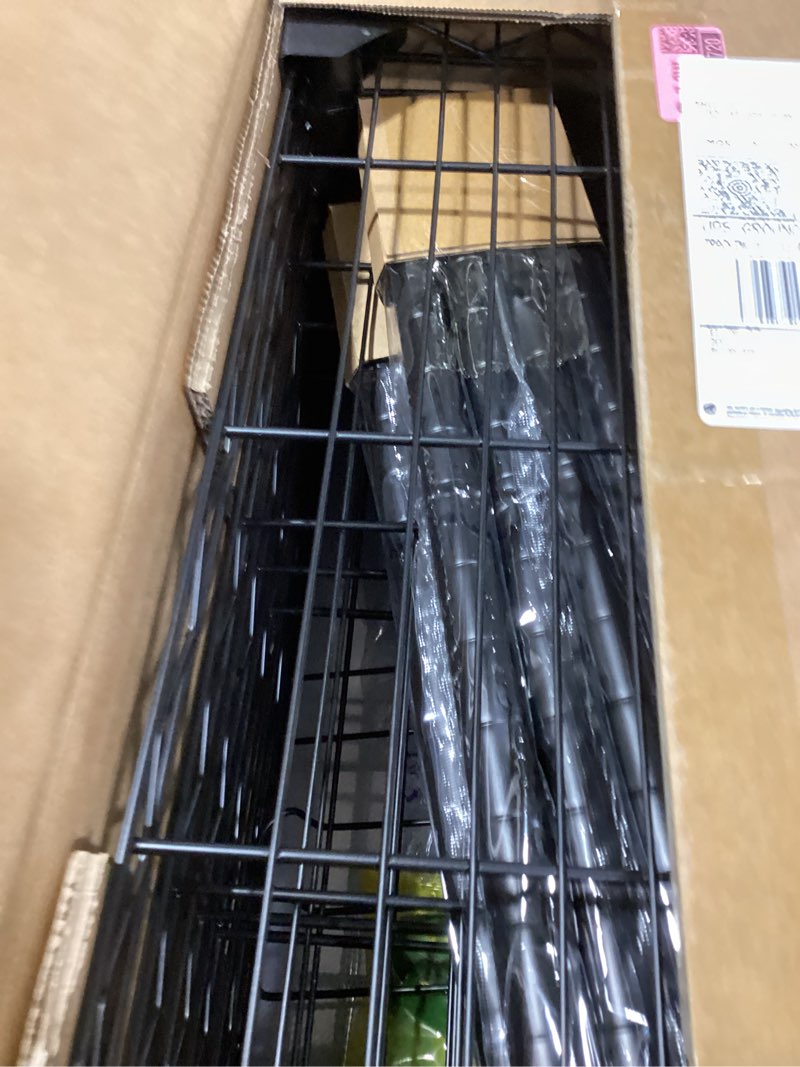 Condition photo showing New/Like New for futassi metal storage rack, storage organizer shelves for kitchen, bathroom, living room, balcony and garage, 5 tiers narrow bookshelf, 21.2" w x 9.4" d x 59.2" h, load 400lbs, black 9.4 x 21.2 x 59.2 black