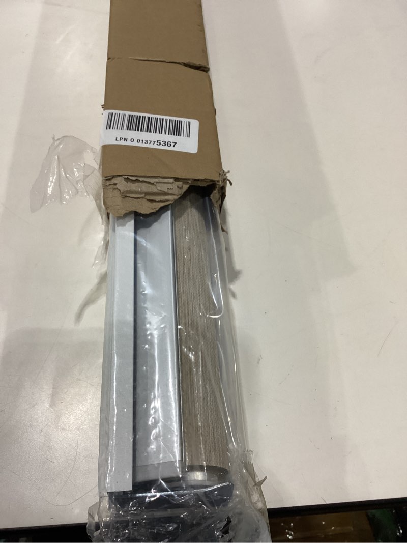 Condition photo showing New/Like New for Persilux Free-Stop Cordless Light Filtering Window Roller Shades for Windows (Khaki 33" x 72") Natural Woven Fabric UV Protection Privacy Window Blinds for Indoor Windows, Home, Patios, Kitchen