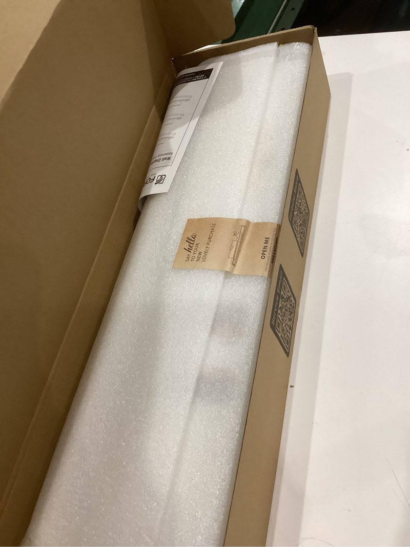 Condition photo showing New/Like New for Forbena 24 Inch Bathroom Floating Shelves for Wall Set of 3, Gold Bathroom Shelves Over Toilet Wall Mounted with Rail, Decorative Hanging Shelf for Bedroom Office Living Room Decor (White and Gold) 24 Inch White and Gold