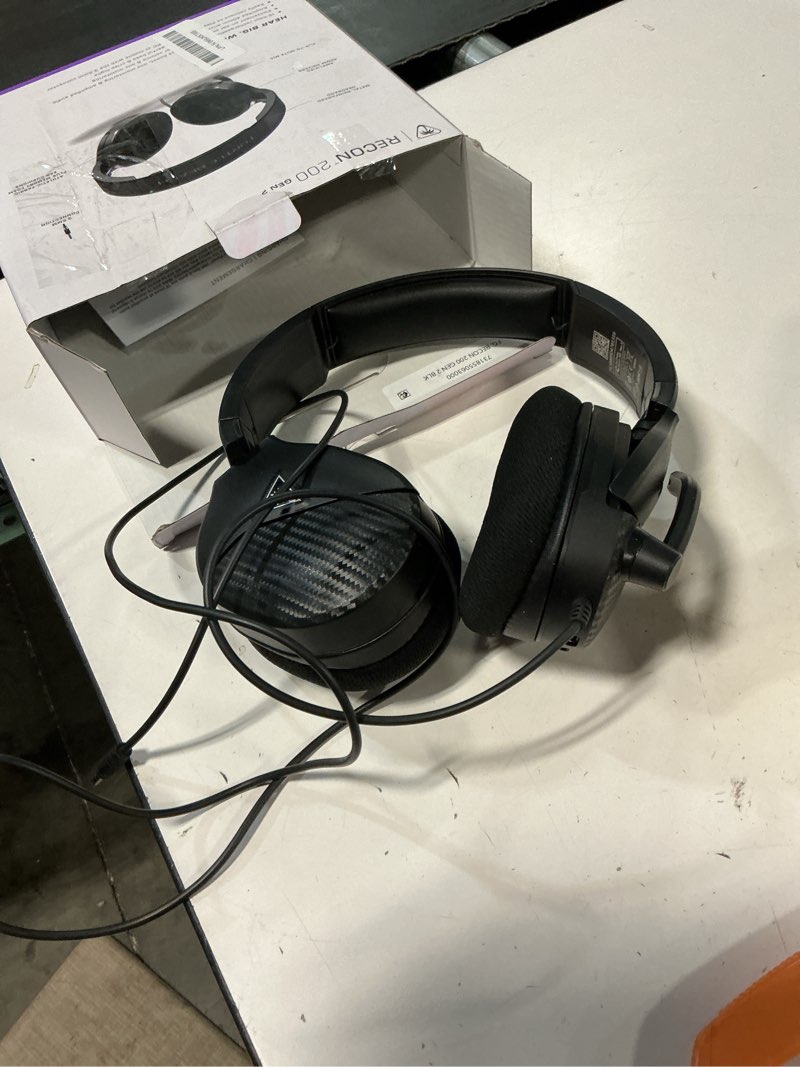 Condition photo showing Good Condition for turtle beach recon 200 gen 2 powered gaming headset - xbox series x, xbox series s & xbox one, ps5, ps4, mobile & pc with 3.5mm - bass boost, memory foam, black gen 2 black