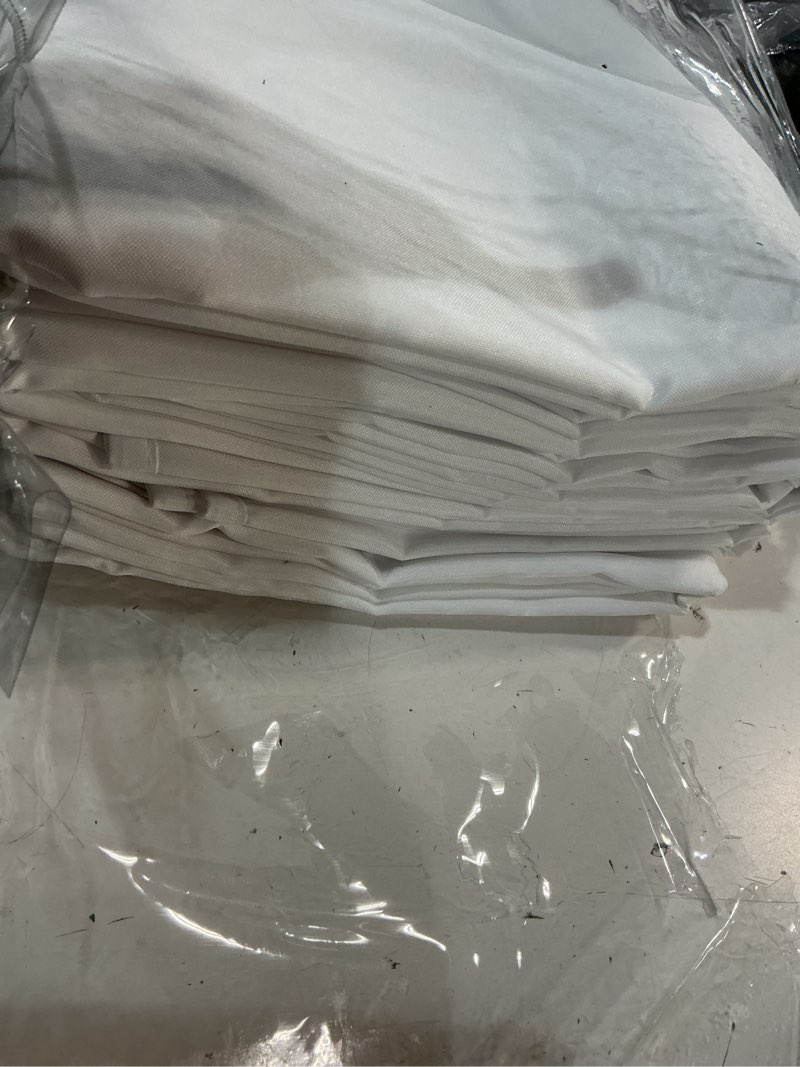 Condition photo showing Good Condition for dressmaker 6 pack waterproof faux linen tablecloths - white table cloth rectangle 60x102 inches, fits 6ft table for weddings, buffets, parties & dining 60 x 102 inch white 6