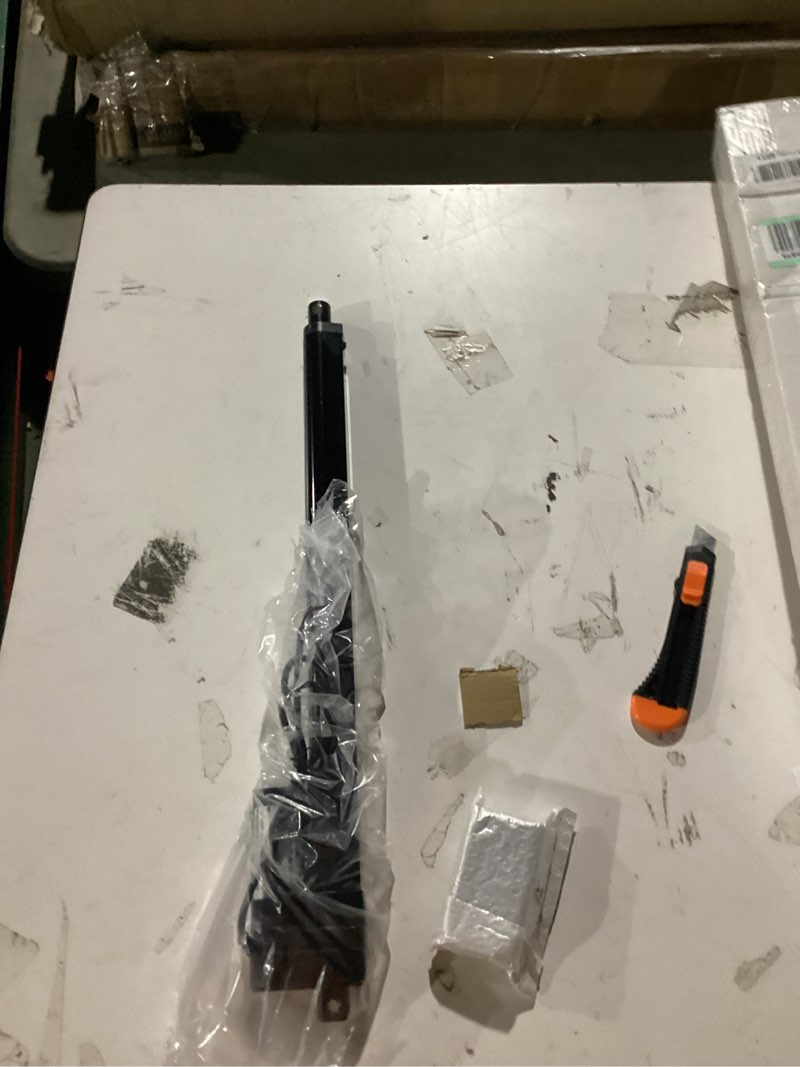 Condition photo showing As Is for progressive automations electric linear actuator - 30 inch stroke, 400 lbs force, ip66 water resistance - high load linear actuator for automation, manufacturing, automotive, pa-04-30-400