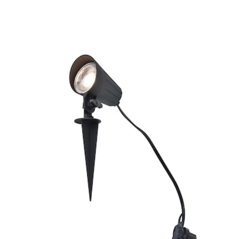 harbor breeze spot light 450 -lumens 5 -watt black low voltage warm white hardwired led
