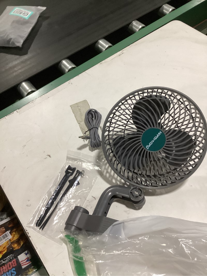 Condition photo showing Good Condition for mars hydro m6 grow tent fan, 10 speeds powerful oscillating clip fan with low noise for hydroponic plants and ventilation circulation with convenient app/wifi control 1pc