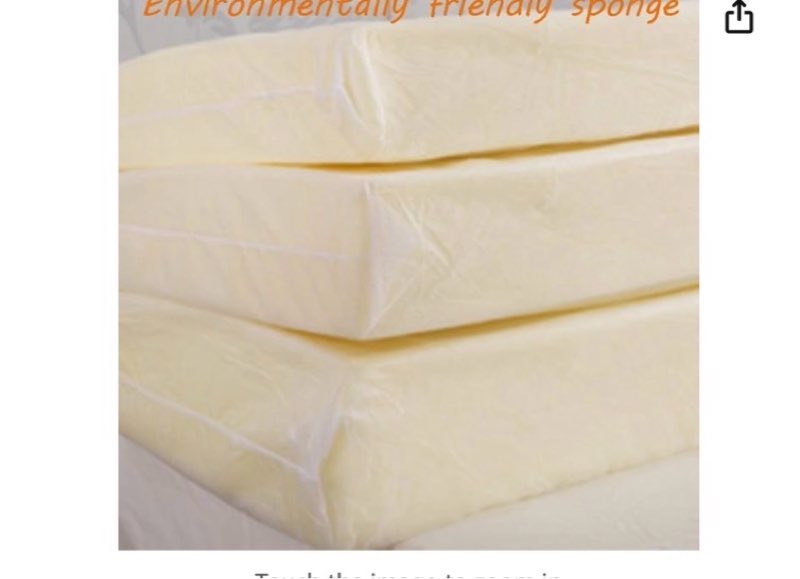 Favoyard Patio Chair Cushions 19 x 19 x 3 Inch Waterproof Outdoor Seat Cushions for Patio Furniture 3-Year Color Fastness Garden Sofa Couch Pads with Handle & Adjustable