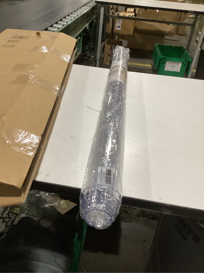 Condition photo showing New/Like New for clear table protector 36 x 60 inch, 1.5mm thick plastic table cover, waterproof pvc clear table cover protector, desk mat writing desk pad for desktop, coffee & dining room tabletop 36" x 60" (rectangular) crystal clear