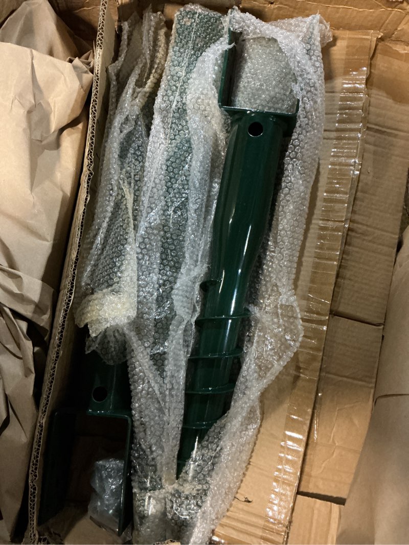 Condition photo showing Good Condition for no dig ground screw anchor spike – 27 inch u shaped post stake for mailbox and fence, includes lag bolts & rebar, fits standard 4x4 (3.5" x 3.5" inch) post. 27inch 2pcs