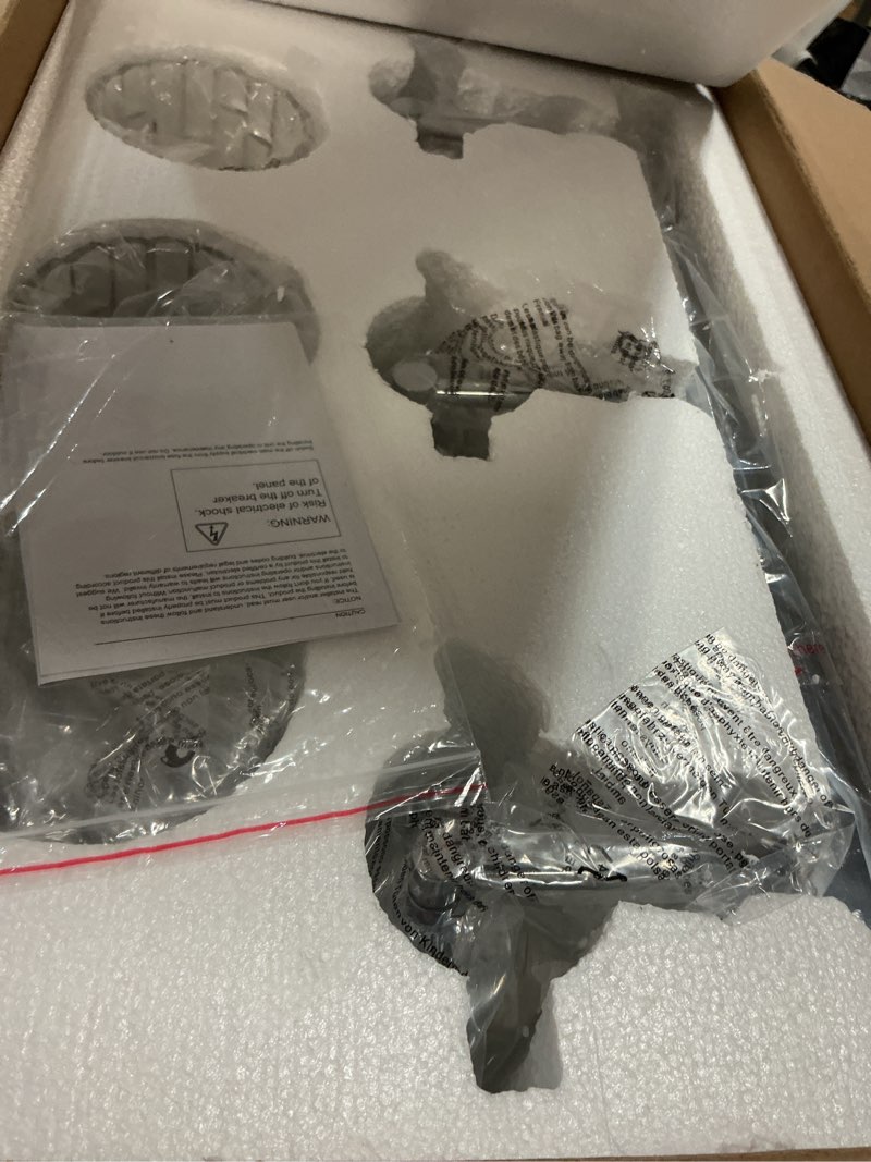 Condition photo showing New/Like New for bnhhlz bathroom vanity light 3-light modern vanity light with crystal glass shade chrome bathroom light fixtures over mirror crystal vanity lighting fixtures chrome 3-light