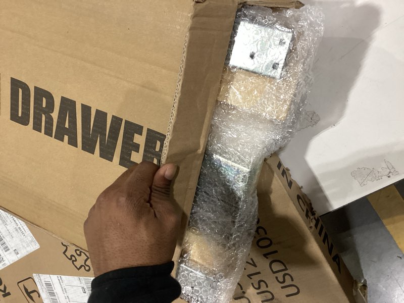 Condition photo showing Good Condition for Pull Out Cabinet Organizer, Soft Close Wooden Slide Out Drawers for Pots and Pans, Full-extension Roll Out Shelves for Kitchen Cabinets, Pantry Organization, Bottom & Side Mount(15"W X 21"D x 3.4''H) 15"W-21"D(1Pack)