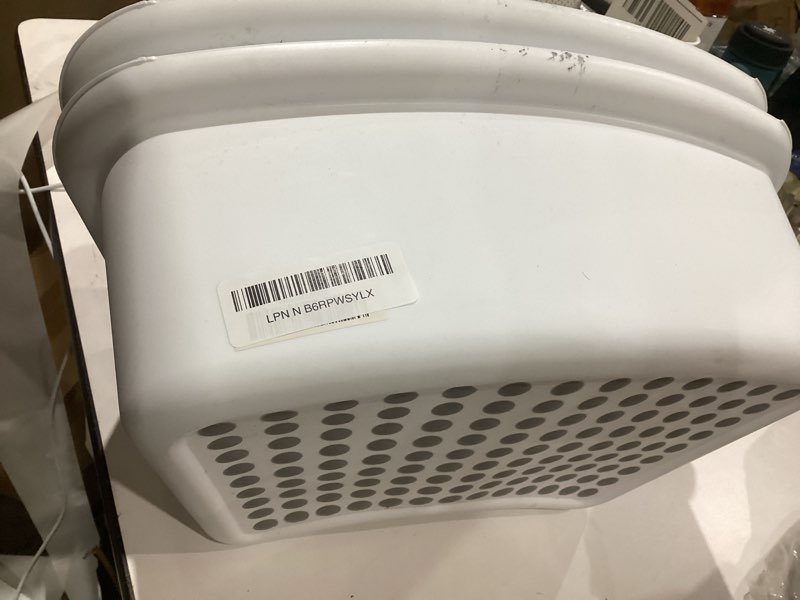 Condition photo showing As Is for Step Stool for Kids (2 Pack), Toddlers Stool for Potty Training, Bathroom, Kitchen, Bedroom, Toy Room and Living Room. Toilet Stools with Soft Anti-Slip Grips for Safety, Stackable (Grey) Gray