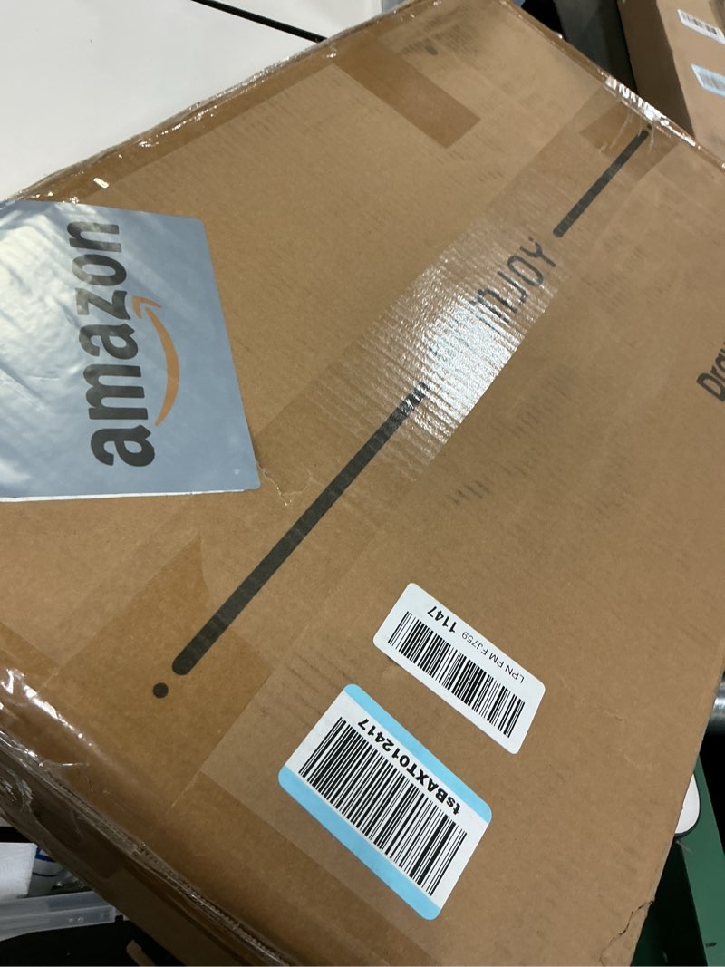 Condition photo showing Good Condition for Bamjoy White Nightstand with 3 Drawers, Beside Table with Drawers for Bedroom, Small Side Table Storage Cabinet 3 Drawer Night Stand for Home Office, 18.0W x 14.0D x 24.8H Inches