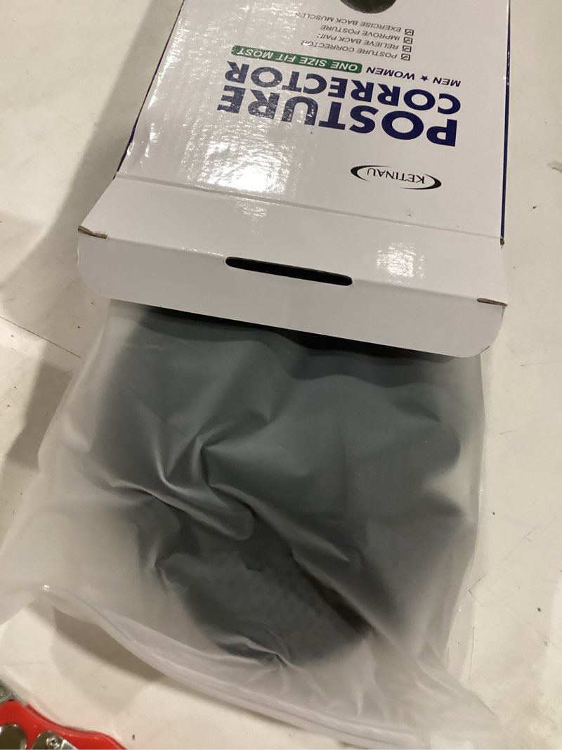 Condition photo showing Good Condition for Posture Corrector for Women and Men, Adjustable Back Brace Back Upper Posture Support, Comfortable Back straightener Support and Breathable Design for Desk Job, Computer Work and Daily Wear Large