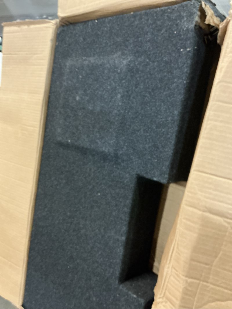 Condition photo showing As Is for Atrend (No ratings yet) Atrend A602-12CP - Dual 12" Sealed Carpeted Subwoofer Enclosure