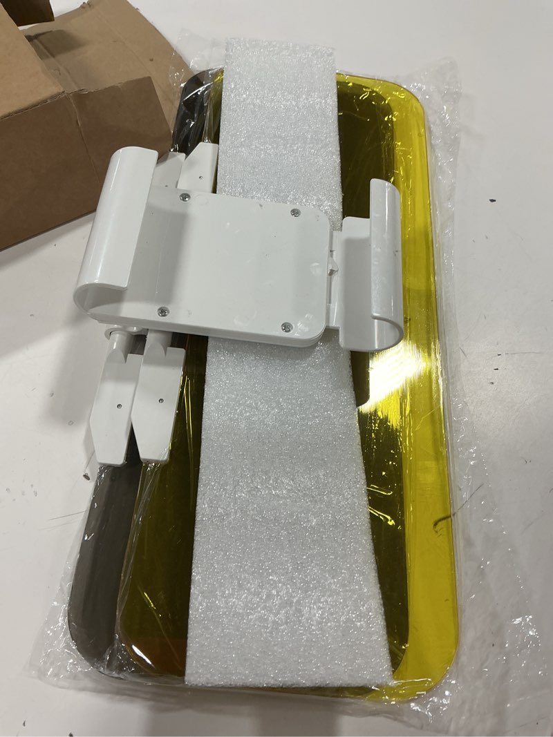 Condition photo showing Good Condition for Day/Night Polarized Sun Visor Extender for Car/Trucks, Anti-Glare UV Protection Clip-On Shield, Shatterproof Optical Acrylic/Heat Reducer/Universal Adhesive-Free Sun Visor for Car Windshield