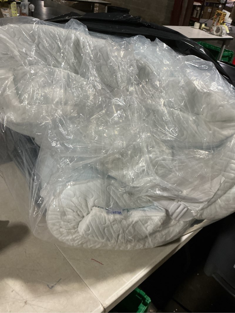 Condition photo showing As Is for Airensky 2 Inch Memory Foam Mattress Topper, Cooling Gel Infused High Density Topper with Removable Skin-Friendly Cover, Bed Topper for Pressure Relief Back Pain, CertiPUR-US Certified 2 Inch (White Cover)