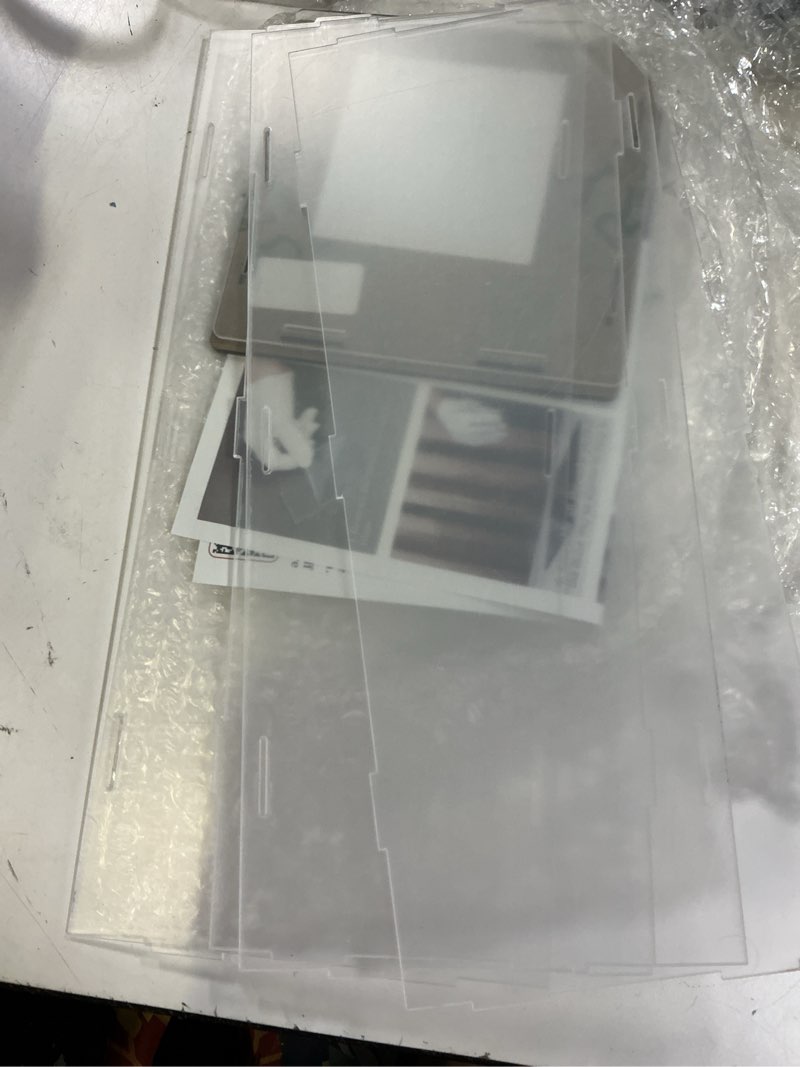 Condition photo showing Good Condition for lanscoery acrylic display case, assemble showcase display box for collectibles, with dustproof & seamless display design, 5x5x13 inch black base 5x5x13inch; 13x13x33cm black