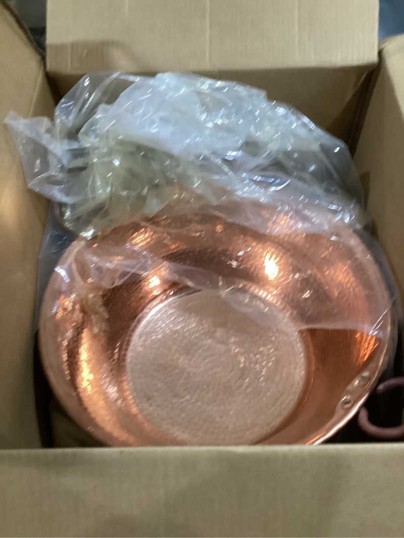 Condition photo showing As Is for golden copper foot soak bath wash massage spa therapy pedicure handles bowl