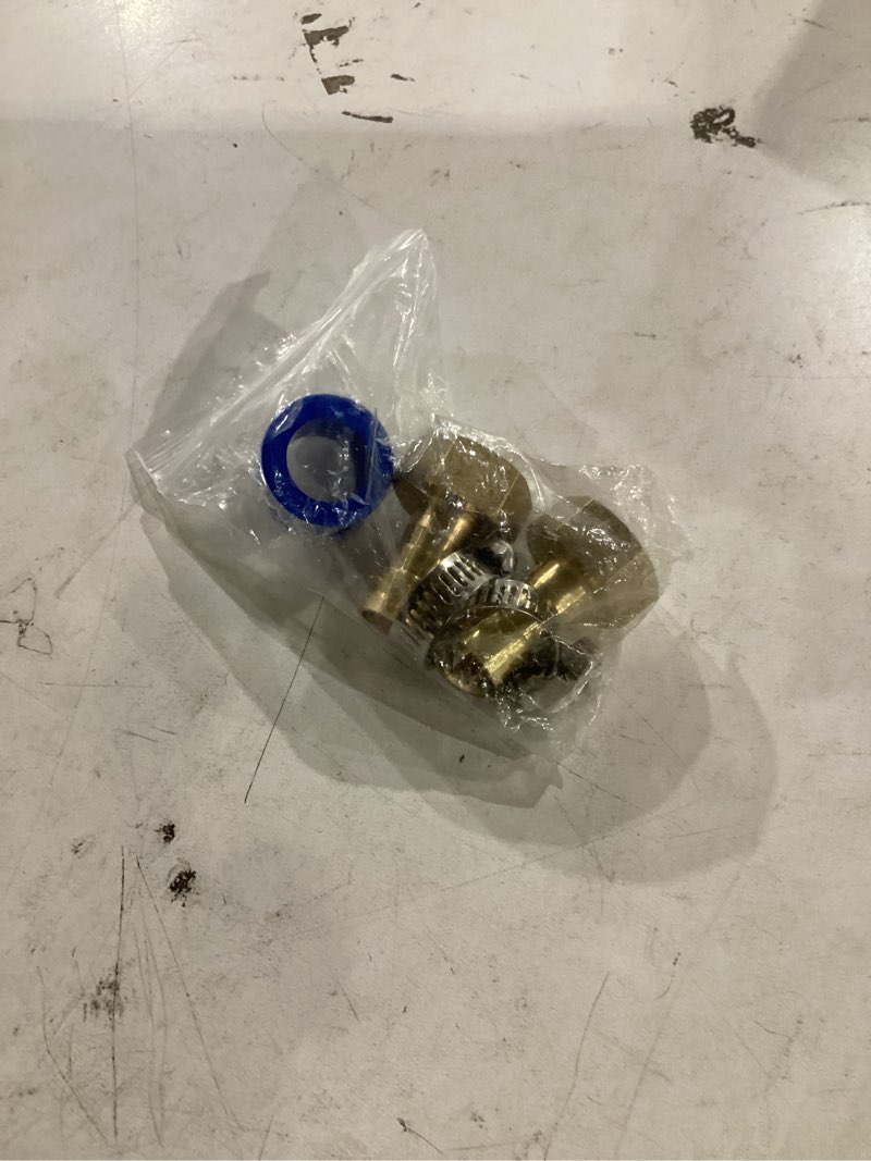 Condition photo showing Good Condition for uxcell 2pcs brass hose barb fittings, 1/2" barb x g1/2 female thread hose connector with hose clamps for water fuel gas oil transportation and pipeline maintenance 1/2" barb x g1/2" female