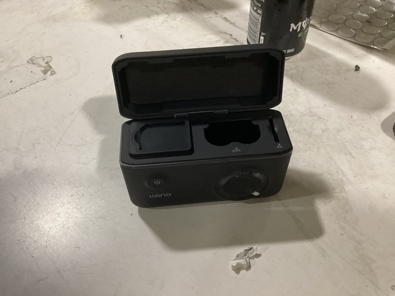 Condition photo showing As Is for no battery included single charger    llano np-fz100 camera battery 18w fast dual usb c charger, compatible with sony a7iii, a7r v, a7r iv, alpha a7c, a9/a9s, a6600,a7r3, zv-e1, fx3, fx30, smart digital display (black)