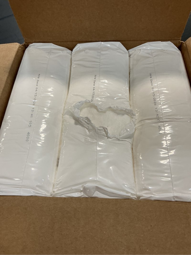 Condition photo showing New/Like New for sposie overnight diaper booster pads, stops leaks and bedwetting, original adhesive-free absorbent inserts, helps reduce nighttime changes and rash, use with sizes 4-6, made in u.s.a. 90 ct. 90.0