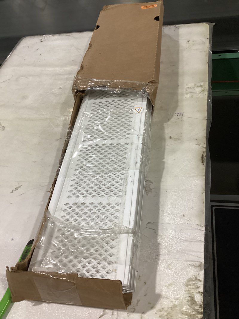 Condition photo showing As Is for Amerimax Home Products 86670 Snap-in Filter Gutter Guard, 3', White (Pack of 25), 75 Foot