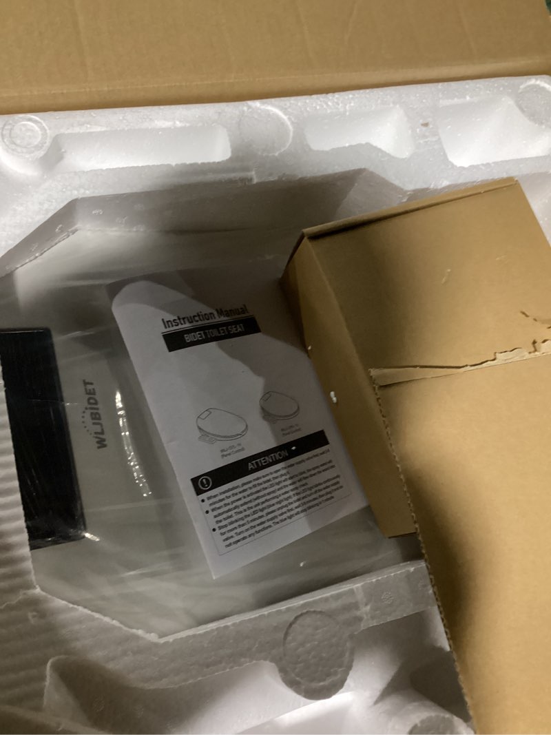 Condition photo showing Good Condition for toilet bidet seat, instant warm water, self-cleaning nozzle, multiple spraying modes, electric heated seat, warm air drying, soft closed lid, display screen, requires electricity, elongated oval