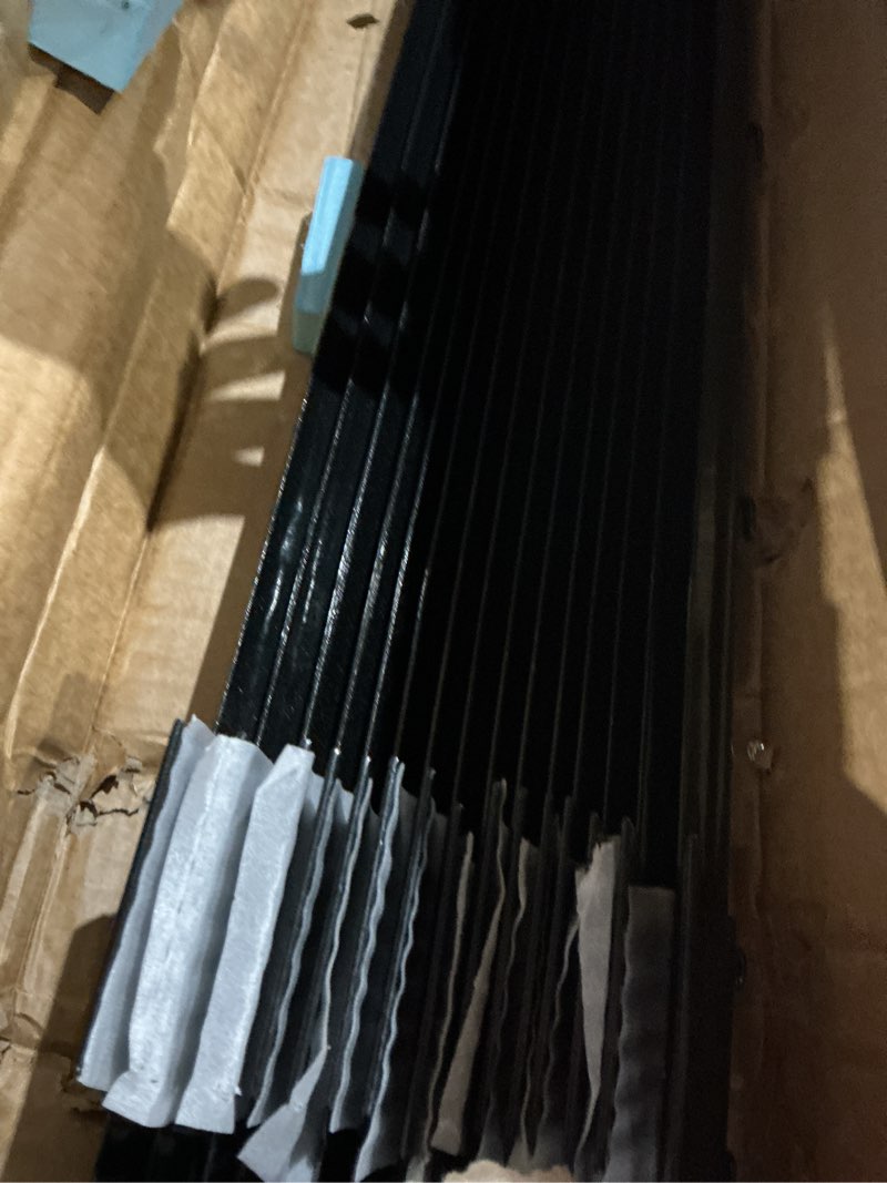 Condition photo showing Good Condition for 4ft black metal fence post, 15 pack, t-post for wire fence, no digging steel u-post for lawn garden fencing wire mesh fence posts