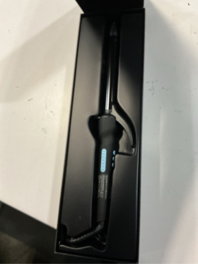 Condition photo showing Good Condition for bio ionic long barrel curling iron with moisture heat technology & nanoionic mx versatile curling wand - multiple barrel sizes for tight, classic, loose & soft curls 1.5 inch (soft curls) black