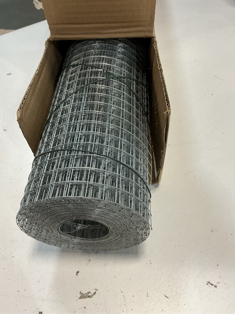 Condition photo showing Good Condition for Hardware Cloth 1/2 inch 24 x25 ft 19 Gauge Chicken Wire Fencing Hot-Dip Galvanized Wire Mesh, Welded Cage Wire Rolls Great for Animal Enclosure Chicken Coop Flower Beds Rabbits Wire Fencing 1/2inch 24''×25'