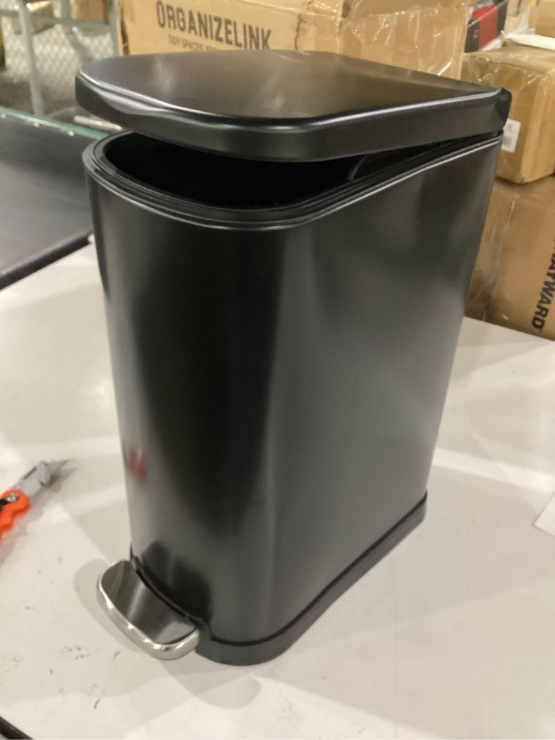 Condition photo showing Good Condition for dog poop trash can outside with odor control lid & step pedal, 3.2gal stainless steel outdoor trash can, waterproof dog waste container - includes 3 carbon filters & bin bag holder matte black