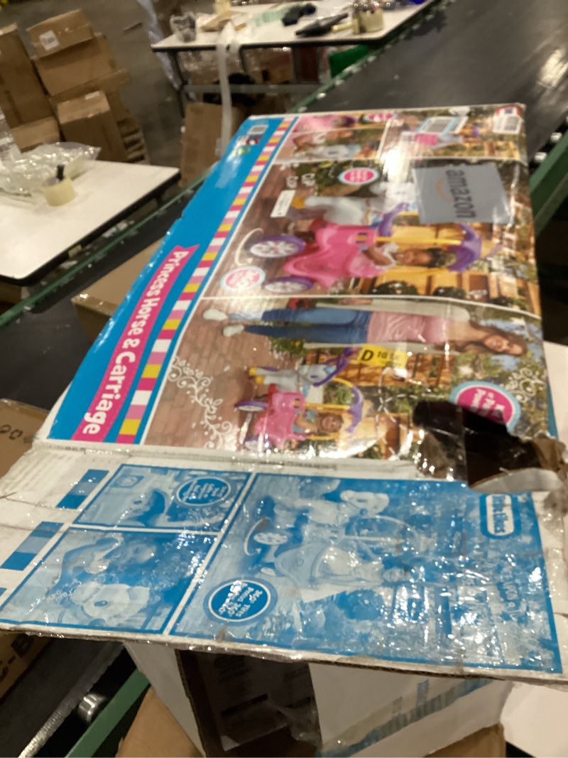 Condition photo showing As Is for Little Tikes Princess Horse & Carriage, Multicolor Large