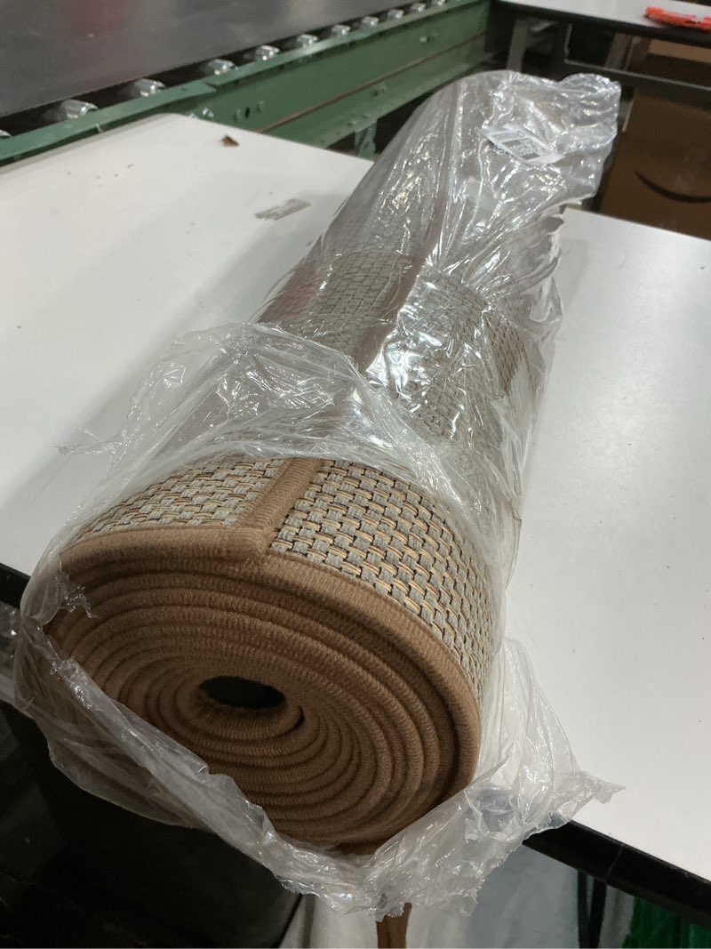 Condition photo showing Good Condition for GOYLSER 15 ft Jute Running Rugs for Hallway, Kitchen Rug Runner Non Slip Washable Absorbent Hall Runner Rug, Beige Runner for Kitchen Floor Non Slip 2'4" x 15' (Rectangular) Beige